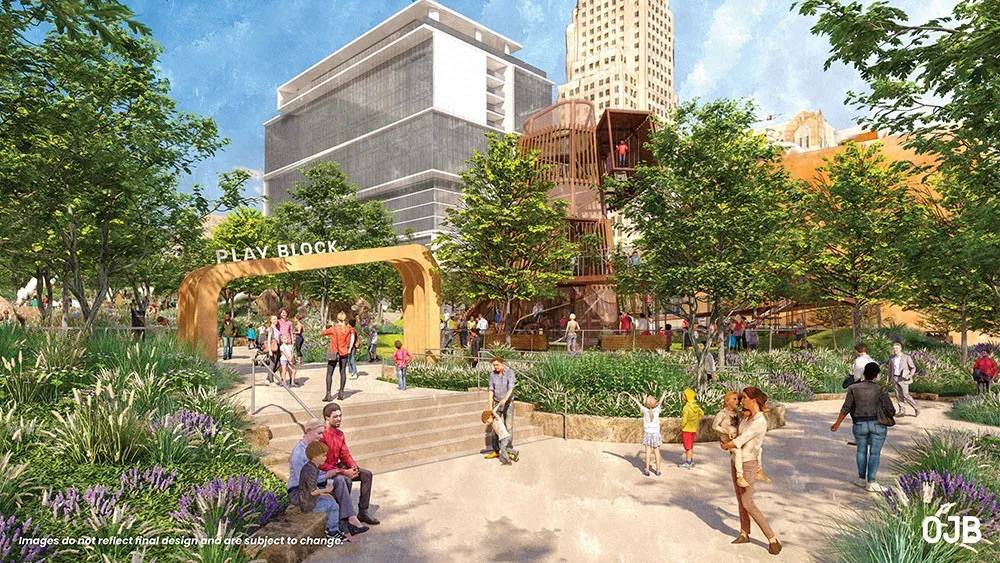 Luminary Park play block rendering